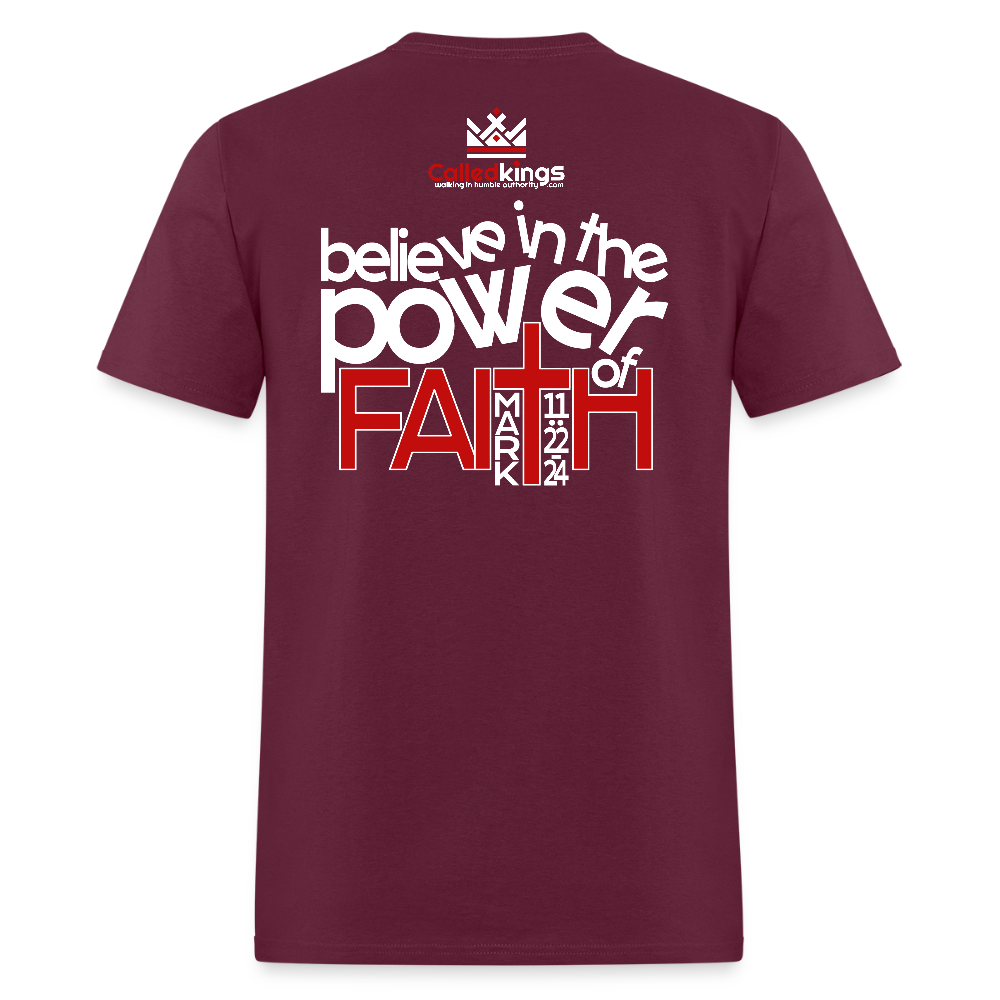 WTBSF? Believe in the Power of Faith - burgundy
