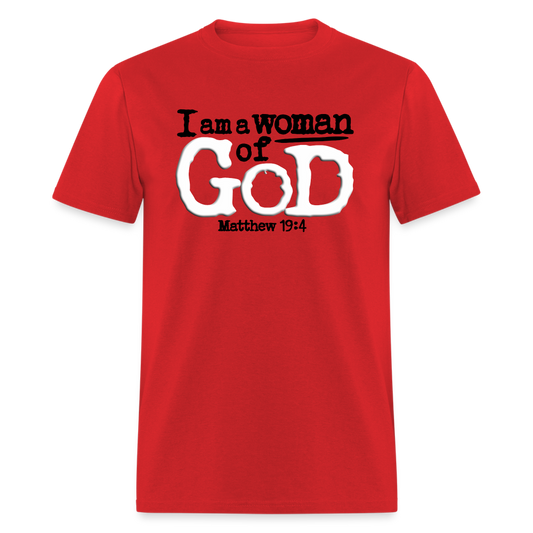 I Am a Woman of God - red