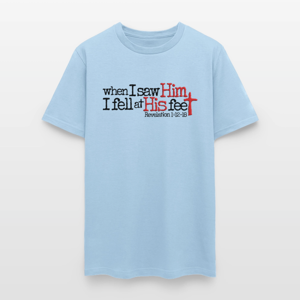 I Fell at His Feet - powder blue