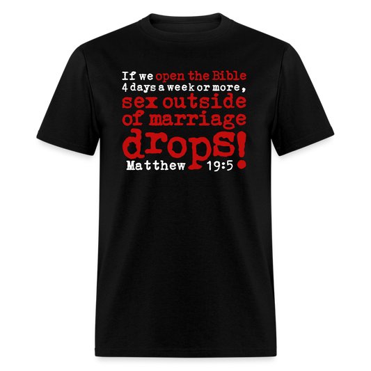 Open Bible Sex Outside of Marriage Drops - black