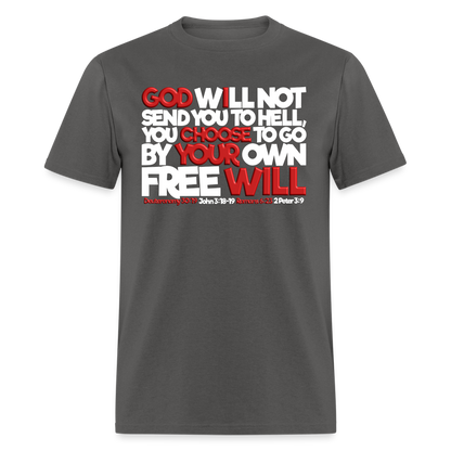 God Will Not Send You To Hell - charcoal