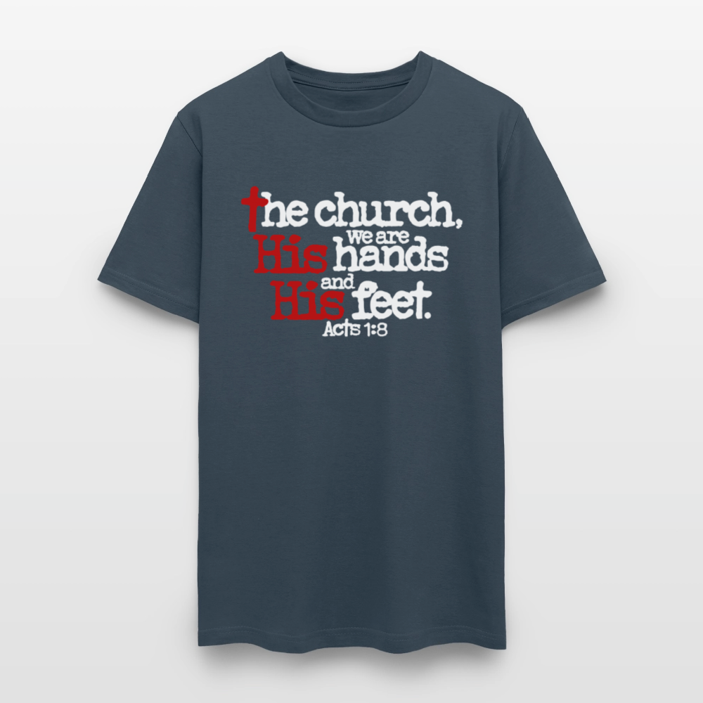 Church His Hands His Feet -  blue dusk