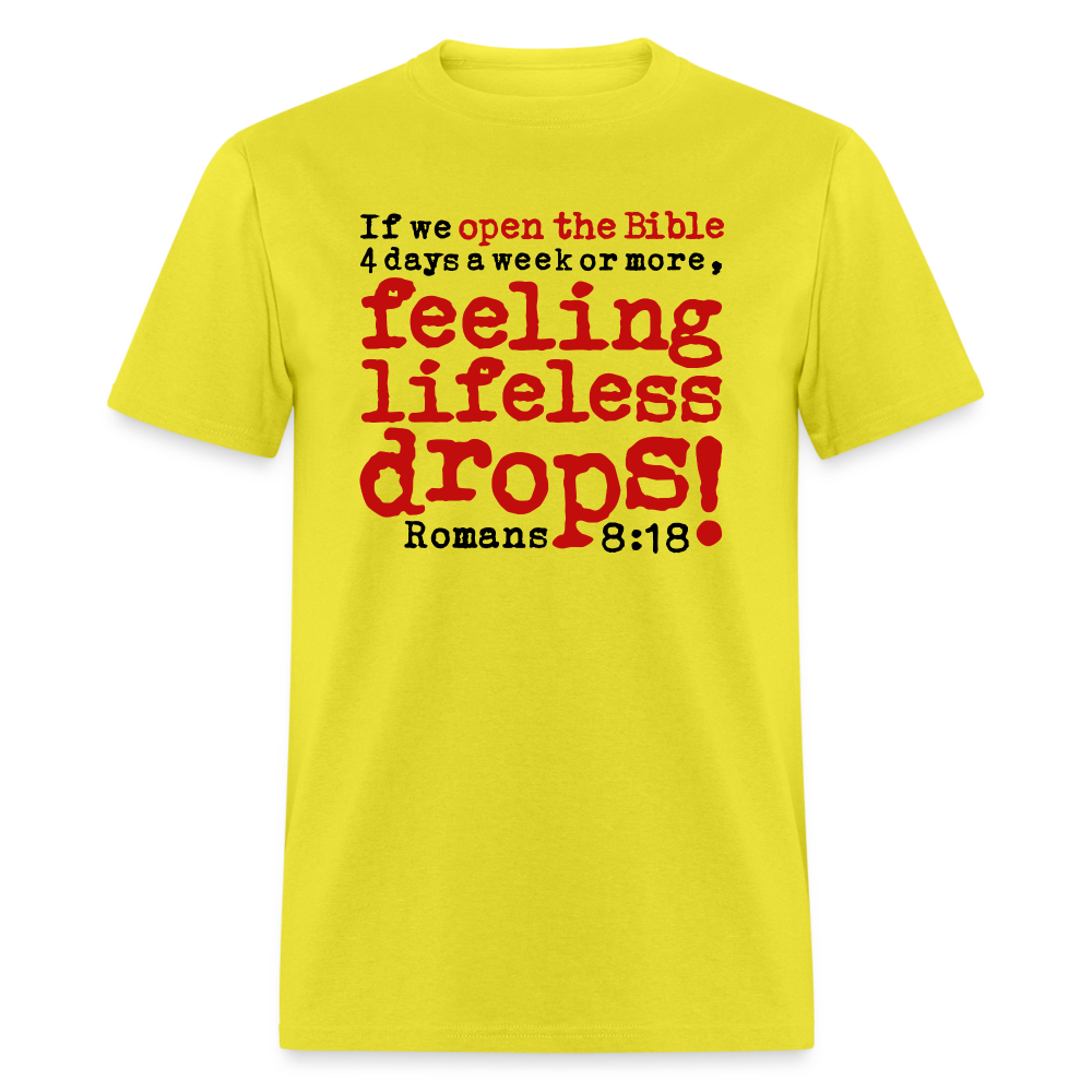 Open Bible Feeling Lifeless Drops - yellow