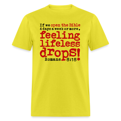 Open Bible Feeling Lifeless Drops - yellow