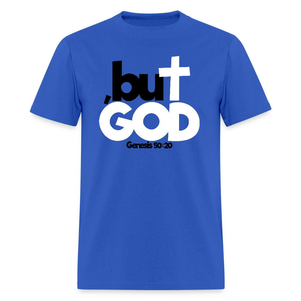 But God - royal blue