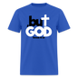 But God - royal blue