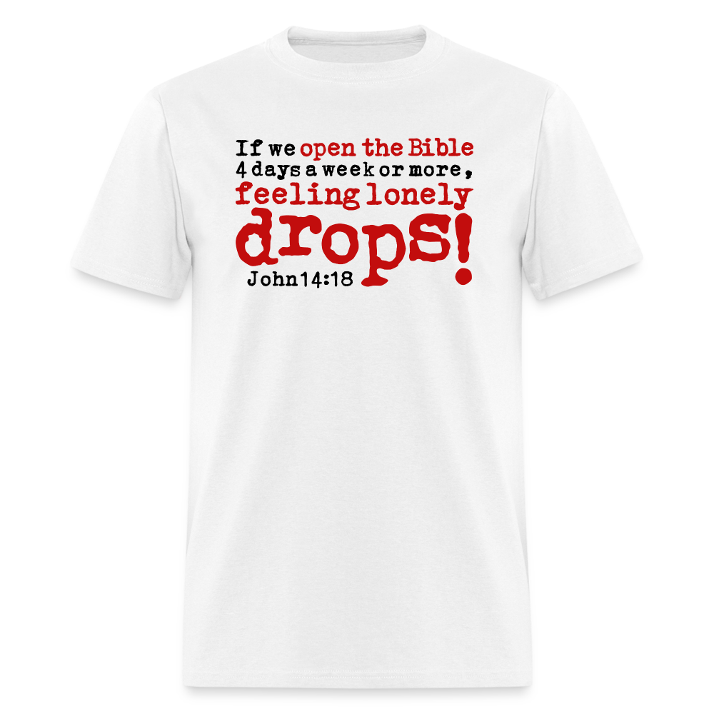 Open Bible Lonely Drops - white