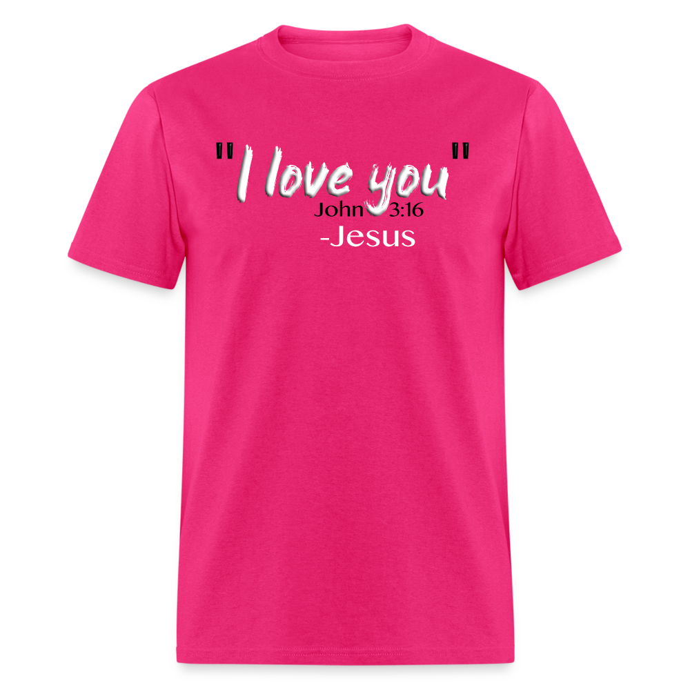 I Love You - fuchsia