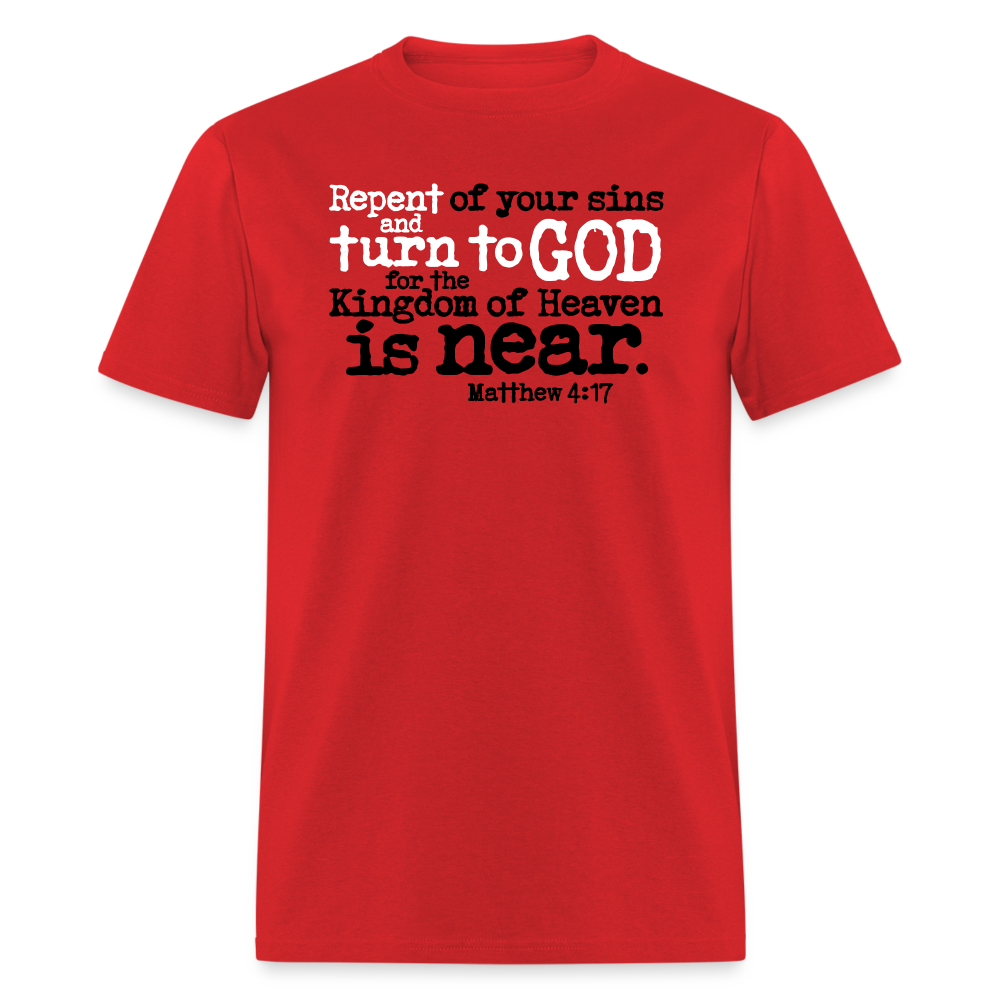 Repent and Turn to God - red