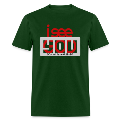 I See God in You - forest green