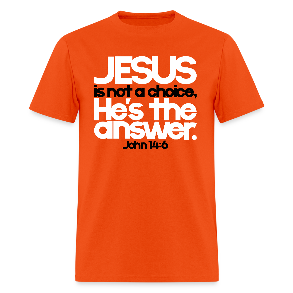 Jesus Is the Answer - orange
