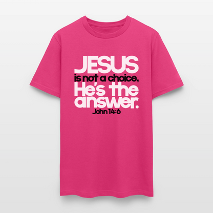 Jesus Is the Answer - fuchsia