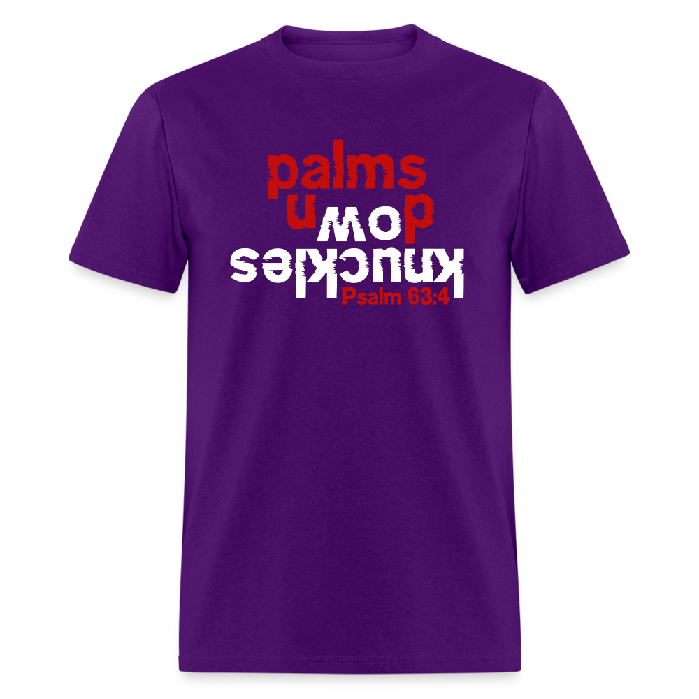 Knuckles Down Palms Up - purple