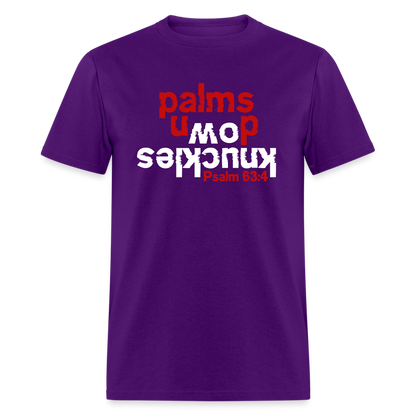 Knuckles Down Palms Up - purple