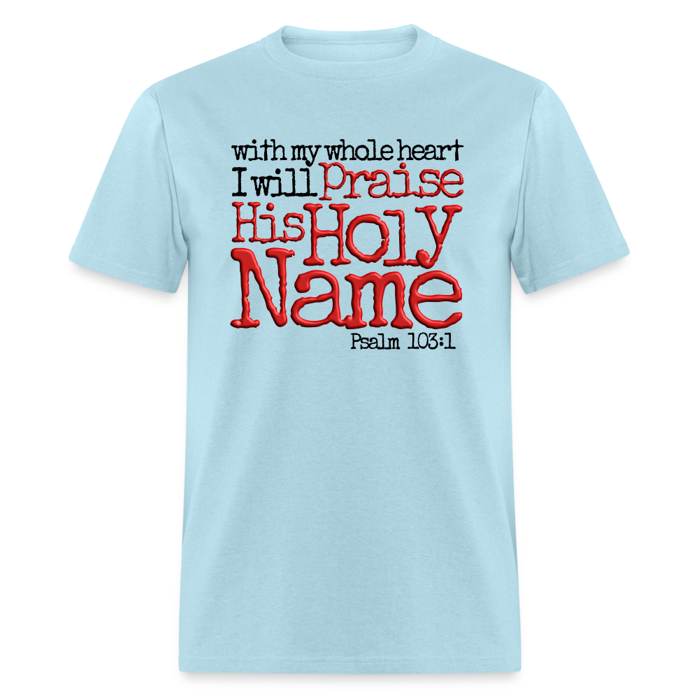 Praise His Holy Name - powder blue