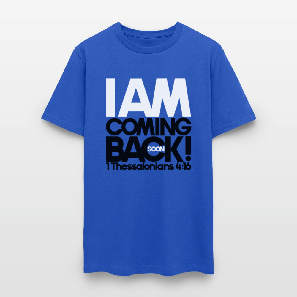 I Am Coming Back - royal blue