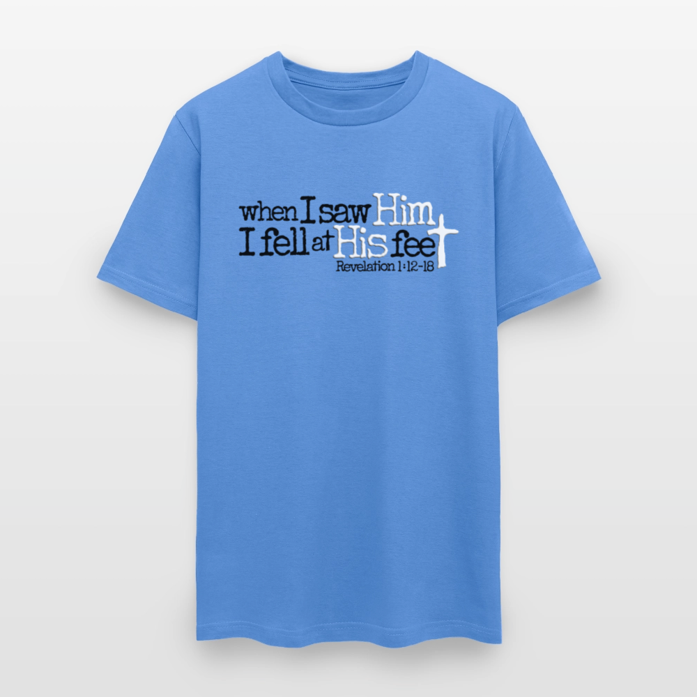 I Fell at His Feet - carolina blue