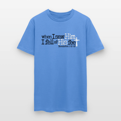 I Fell at His Feet - carolina blue