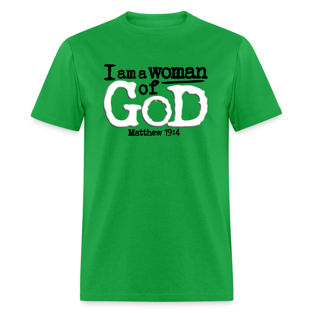 I Am a Woman of God - bright green