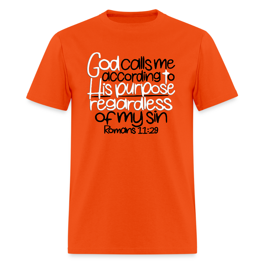 God Calls Me Regardless of My Sin - orange