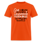God Calls Me Regardless of My Sin - orange