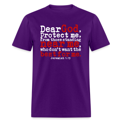 Dear God Protect Me - purple
