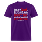 Dear God Protect Me - purple