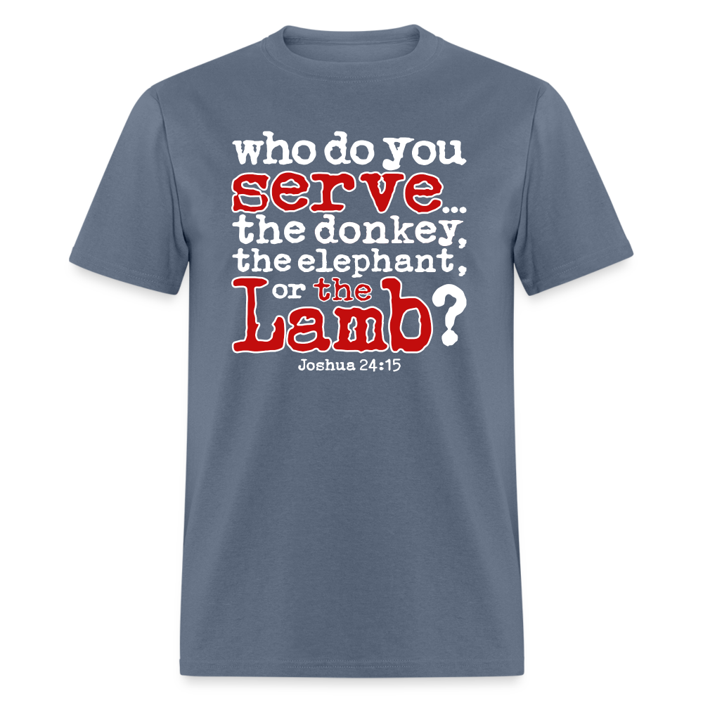 Donkey, Elephant, or Lamb - denim