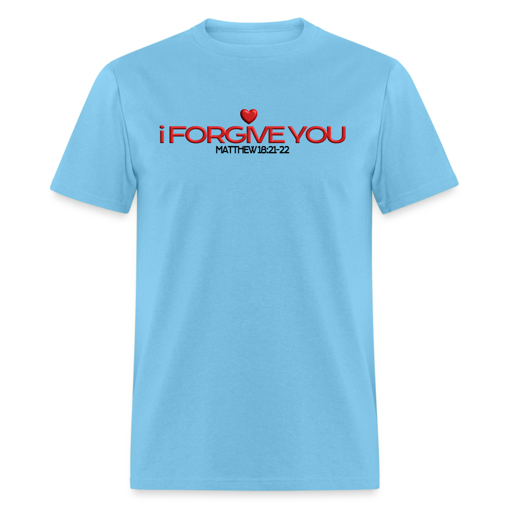 I Forgive You 70x7 - aquatic blue