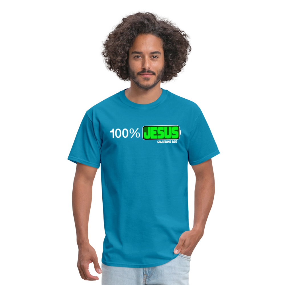 100% Jesus - turquoise