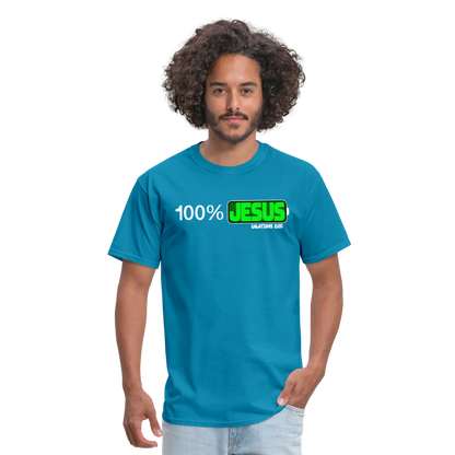 100% Jesus - turquoise