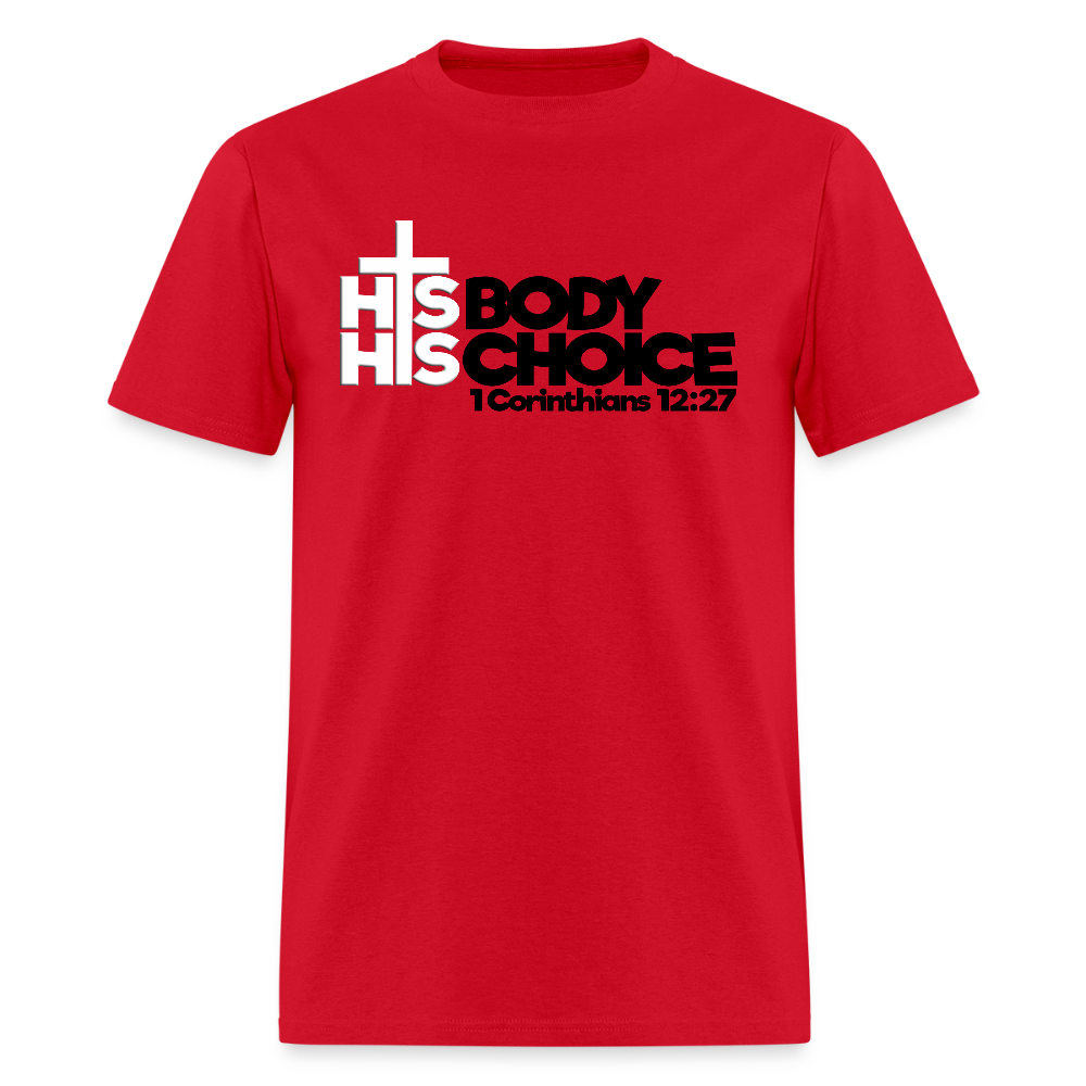 His Body His Choice - red