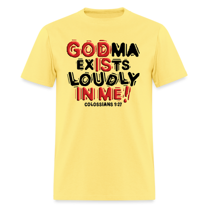 Godma Exists Loudly In Me - cornsilk