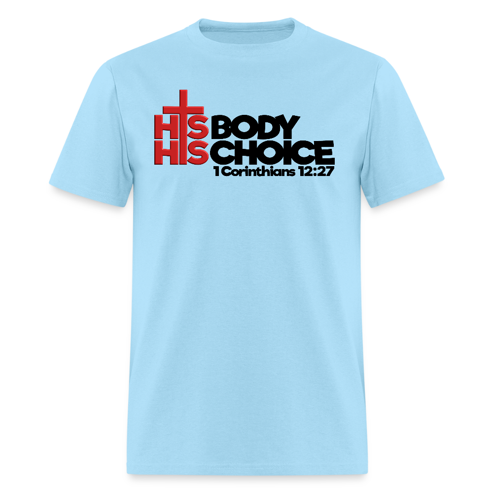 His Body His Choice - powder blue