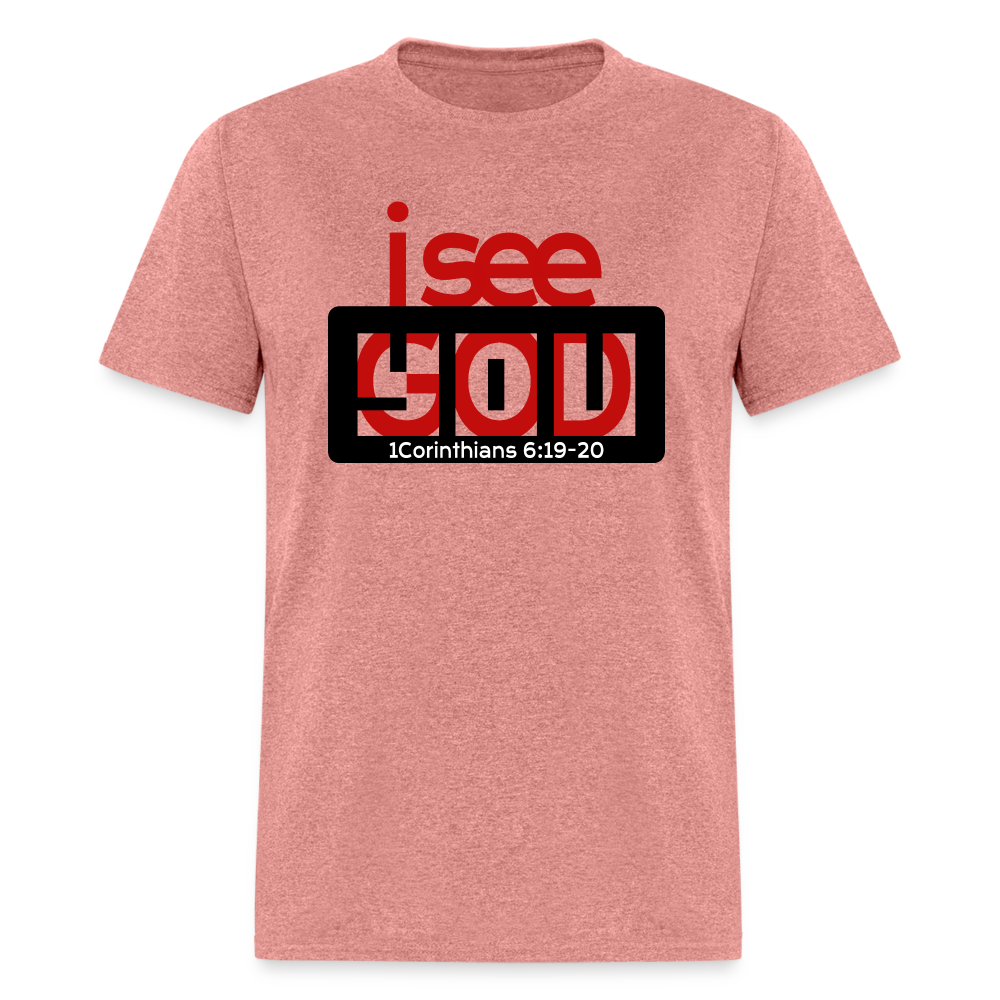 I See God in You - heather mauve