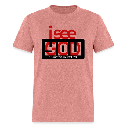I See God in You - heather mauve