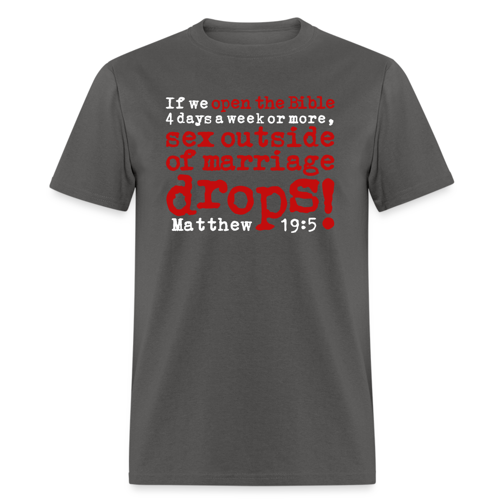 Open Bible Sex Outside of Marriage Drops - charcoal