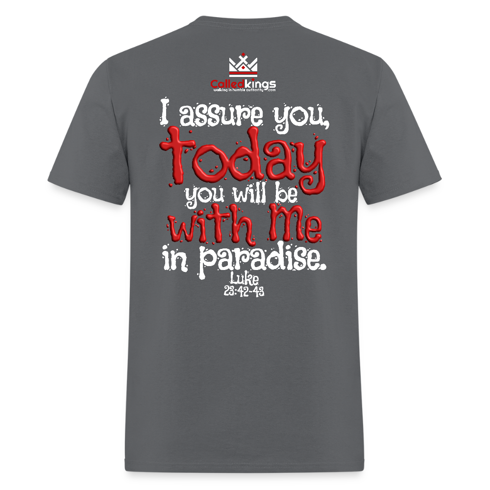 Jesus Remember me - charcoal