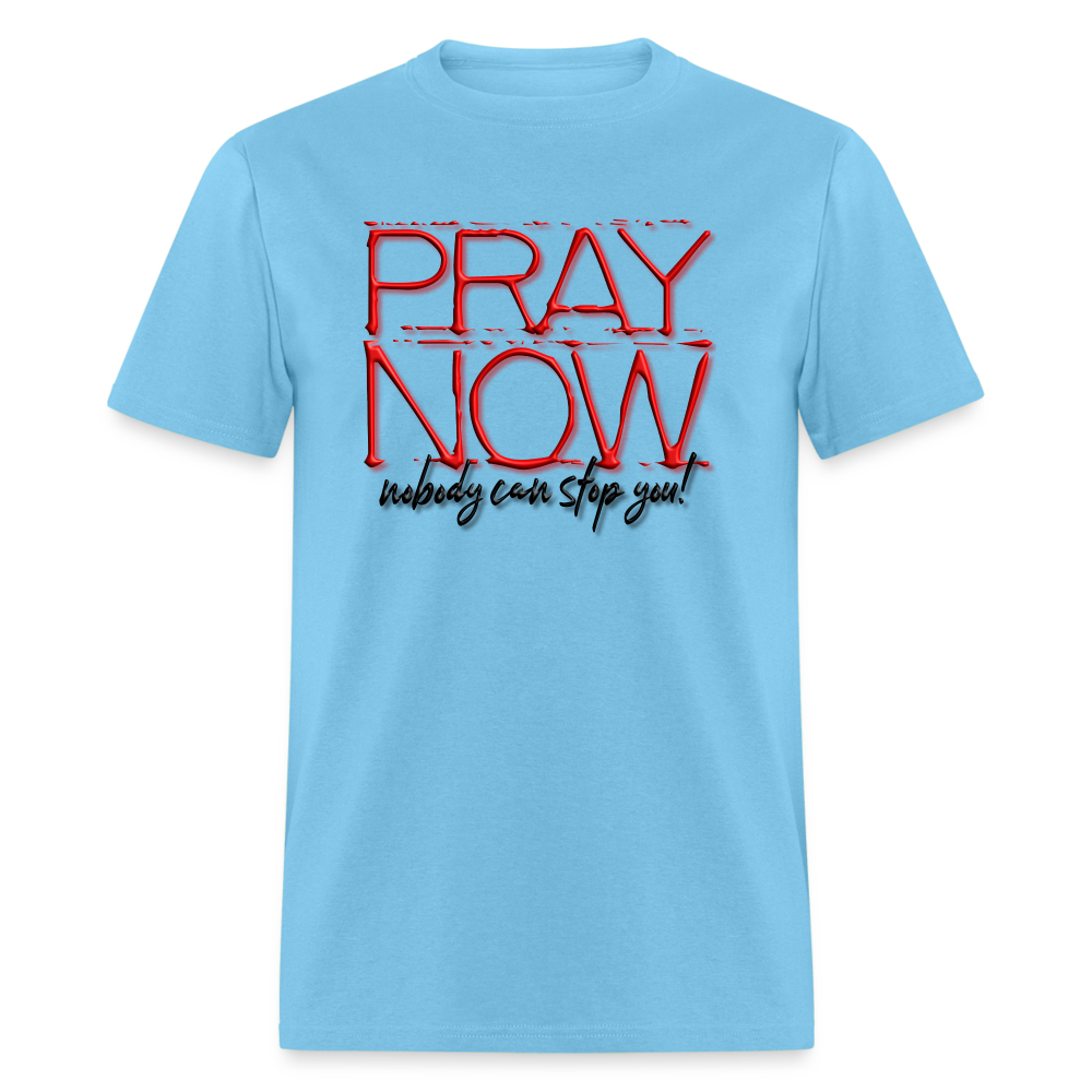 Pray Now - aquatic blue