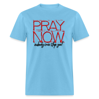 Pray Now - aquatic blue