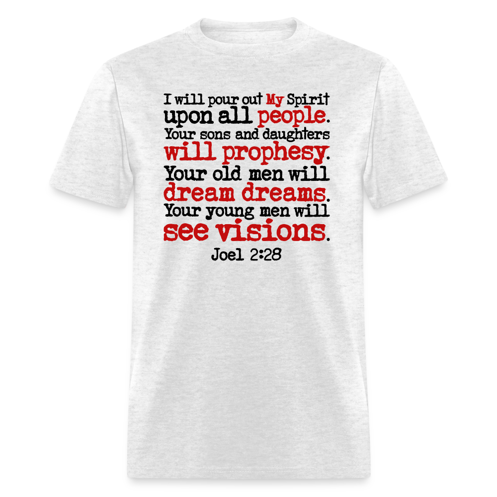 I Will Pour Out My Spirit - light heather gray