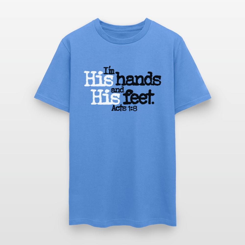 I'm His Hands His Feet - carolina blue