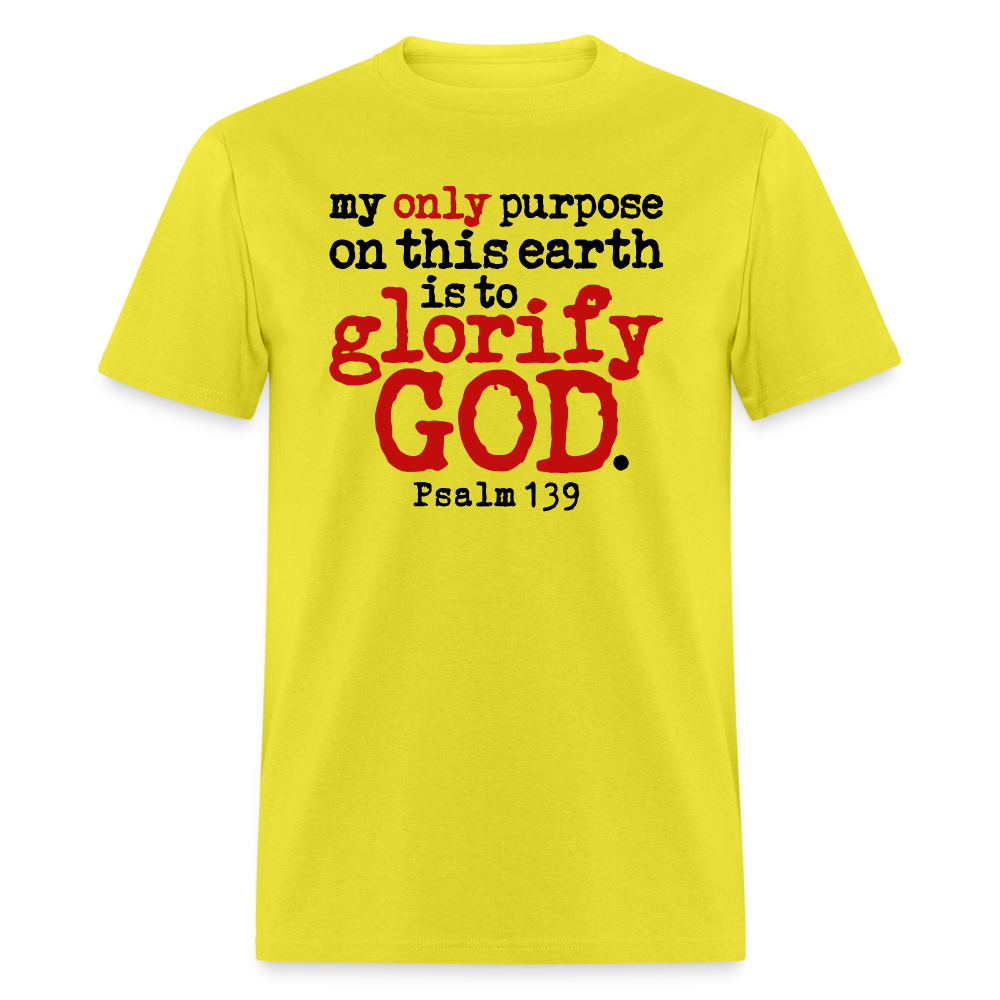 Only Purpose Glorify God - yellow
