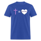 Cross = Love - royal blue