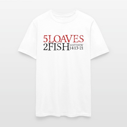 5 Loaves 2 Fish - white