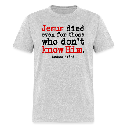 Jesus Died Even for Those Who Don't Know Him - heather gray