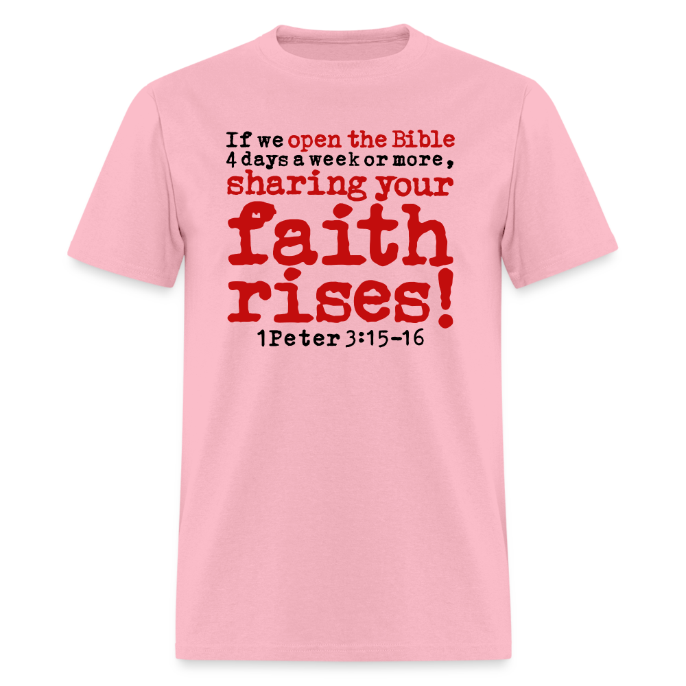 Open Bible Sharing Faith Rises - pink