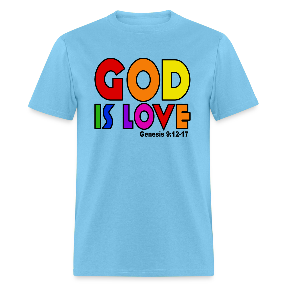 GOD is Love - aquatic blue