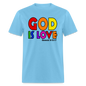 GOD is Love - aquatic blue