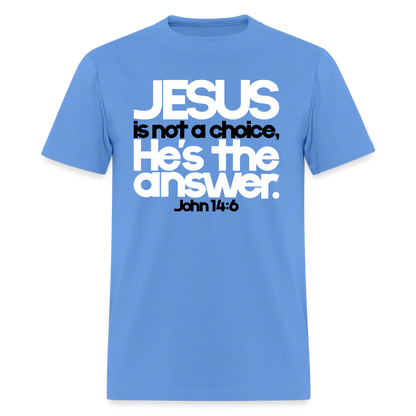 Jesus Is the Answer - carolina blue